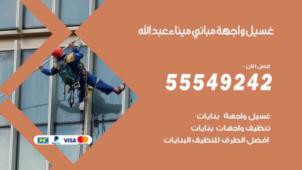 غسيل واجهة مباني ميناء عبد الله