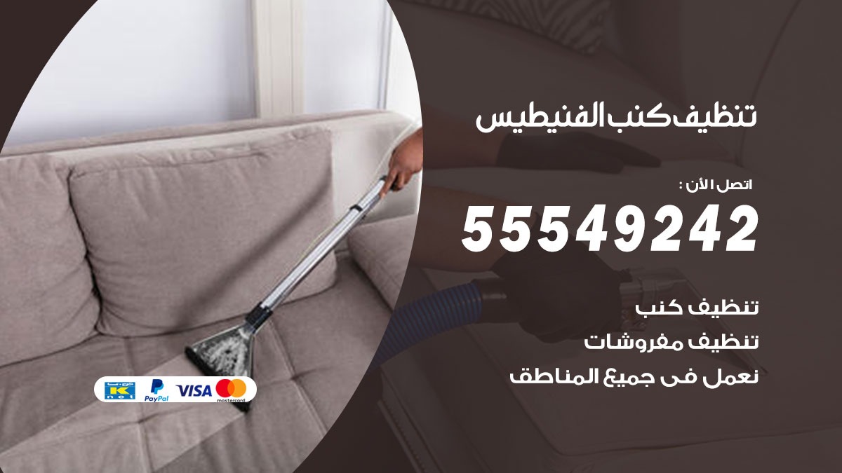 تنظيف كنب الفنيطيس