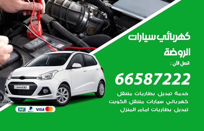 رقم كهربائي سيارات الروضة