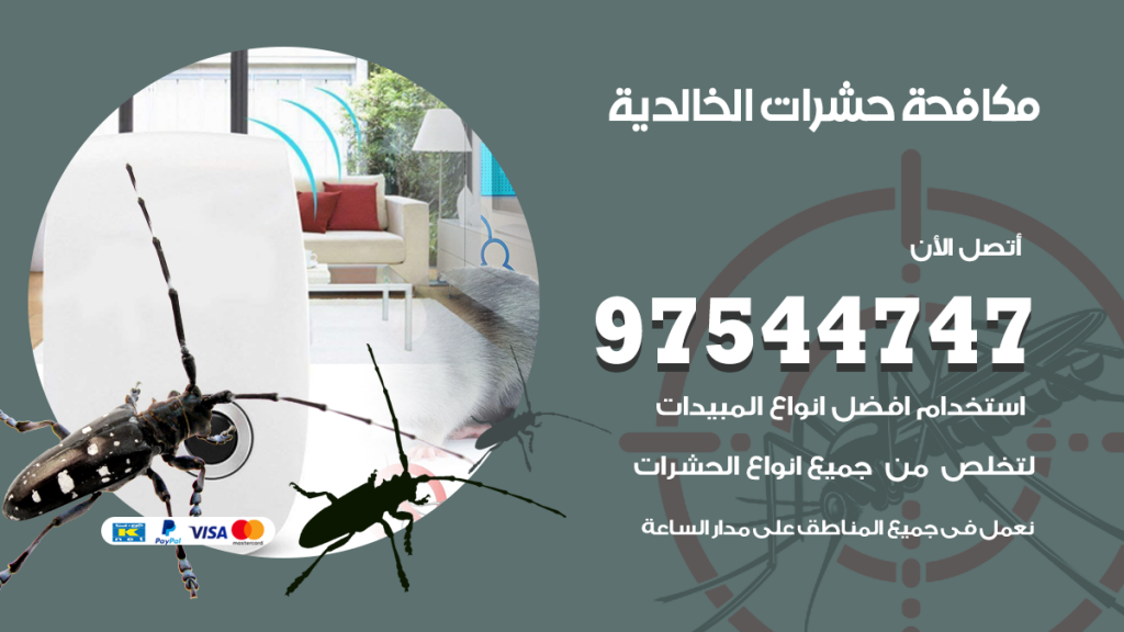 رقم مكافحة حشرات وقوارض الخالدية