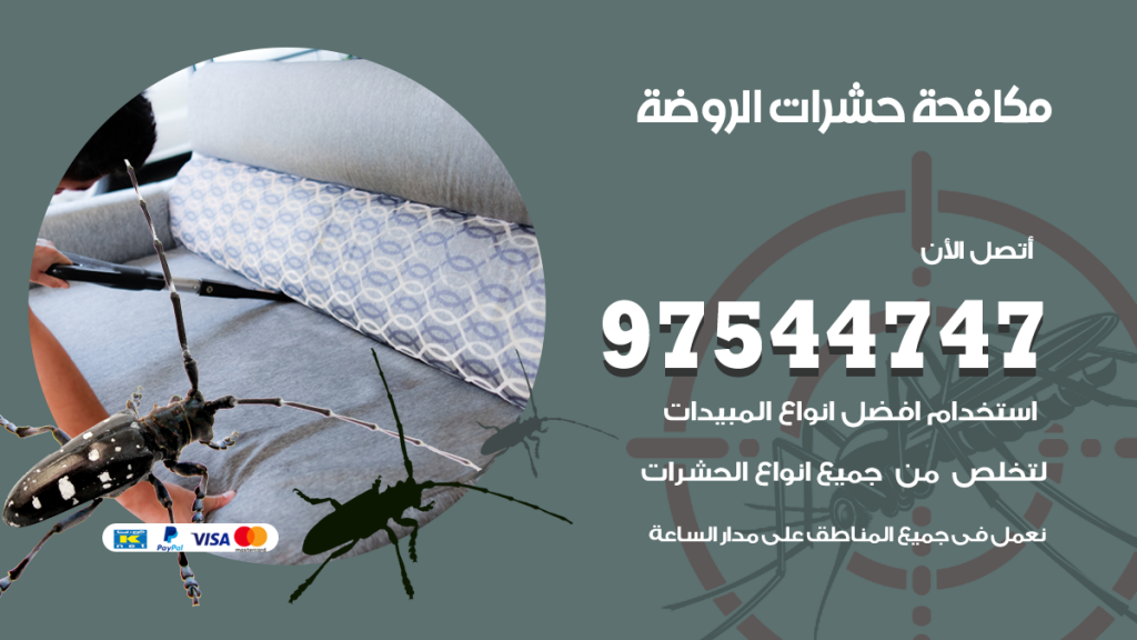 رقم مكافحة حشرات وقوارض الروضة