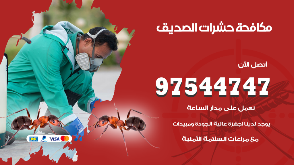 رقم مكافحة حشرات وقوارض الصديق