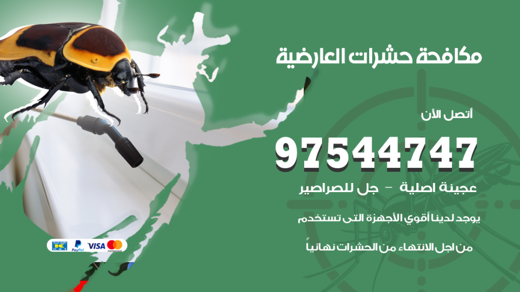 رقم مكافحة حشرات وقوارض العارضية
