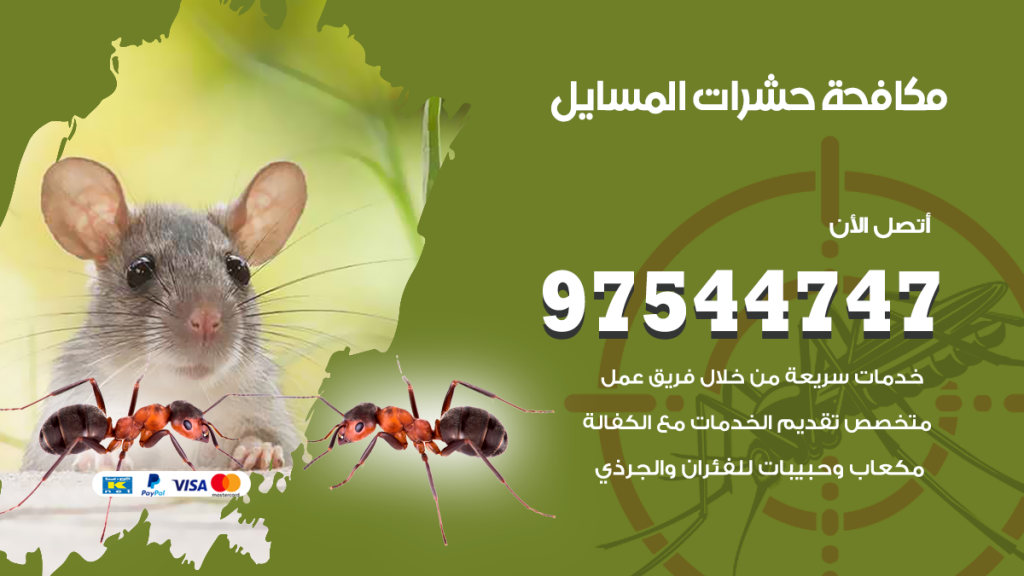رقم مكافحة حشرات وقوارض المسايل