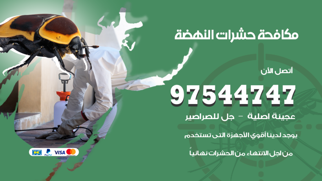 رقم مكافحة حشرات وقوارض النهضة