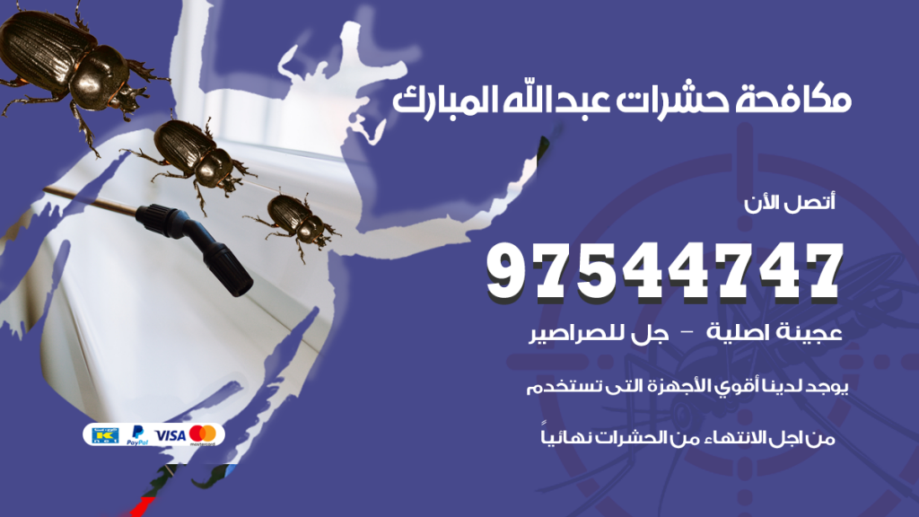 رقم مكافحة حشرات وقوارض عبدالله مبارك